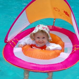 SwimWays Pink and Orange Baby Spring Float
